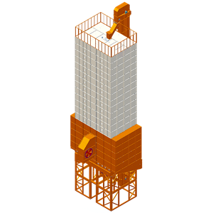 5HH-40批次（cì）循環式穀（gǔ）物幹燥（zào）機